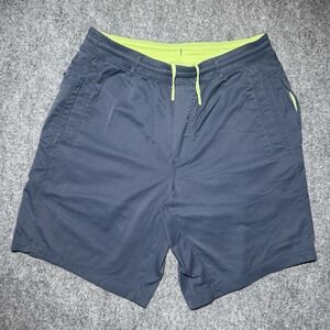 Birddogs Classic Lined Boom Shorts Navy Blue Size Medium Green Liner Drawstring